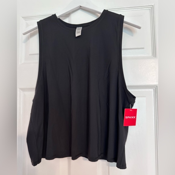 Spanx Go Lightly Cropped Tank NWT black - Picture 5 of 11